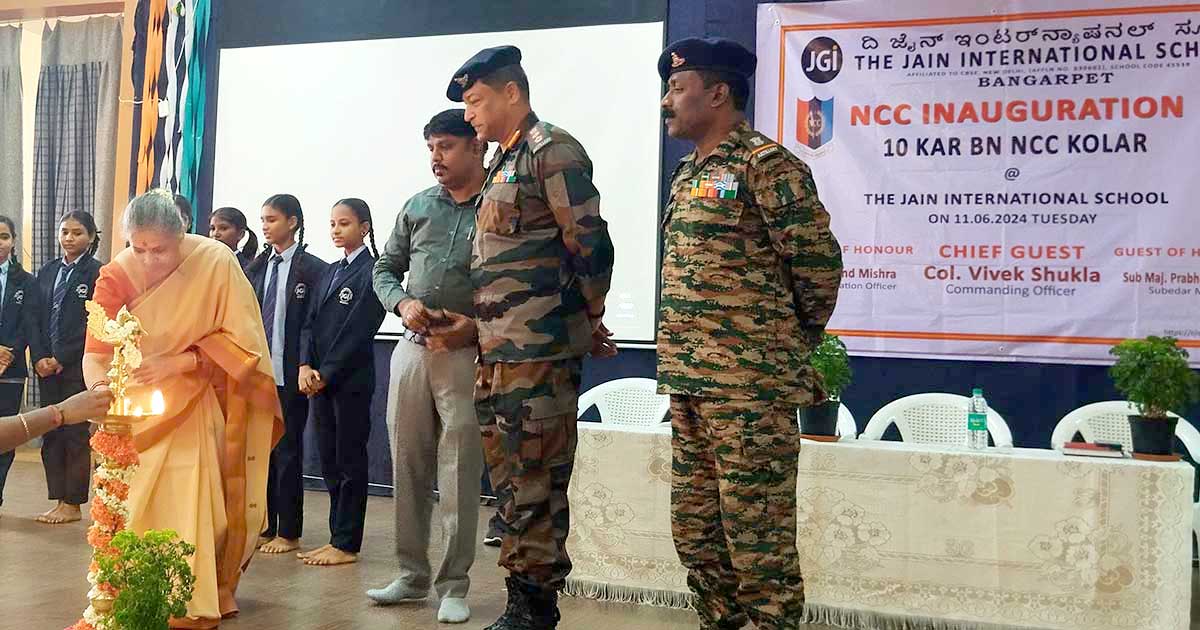 NCC Inauguration – a milestone at TJIS, Bangarpet on 10.06.2024